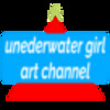 underwater girl art channel