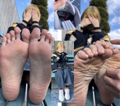 Sole model Urara wears 26cm shoes and tickles the soles of her extremely weak feet! ! 5 minutes 36 seconds